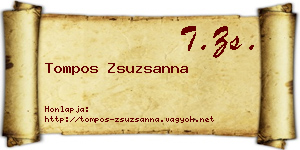 Tompos Zsuzsanna névjegykártya